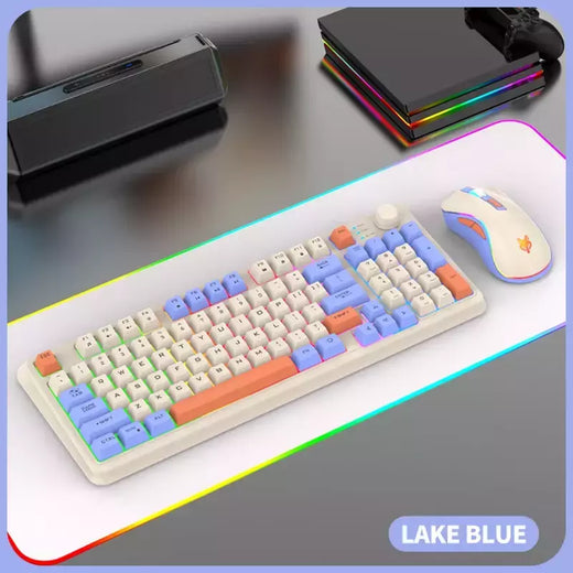 USB Wired Game Keyboard and Mouse Set, Iluminado, Desktop, Laptop, Casa, Escritório, Feminino, Masculino, K820