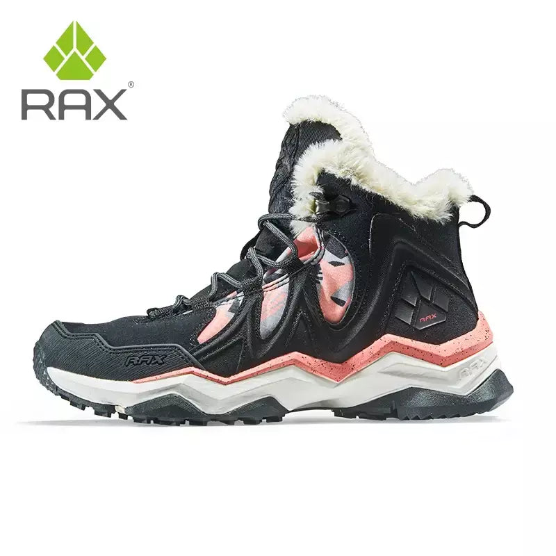 Rax à prova dwaterproof água caminhadas sapatos homens inverno ao ar livre tênis para homens botas de neve de pelúcia montanha botas de neve turismo ao ar livre sapato de corrida
