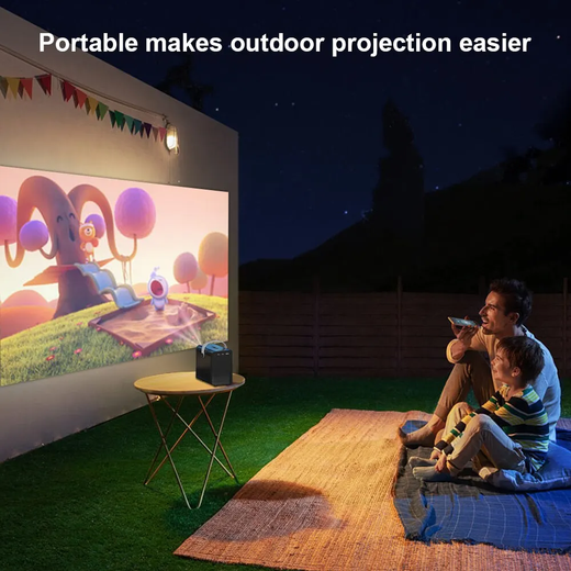 HONGTOP Android Inteligente Mini Projetor 300ANSI Lumen Projetor Portátil 4K com WIFI Bluetooth 1080P Home Movie Theater Beamer