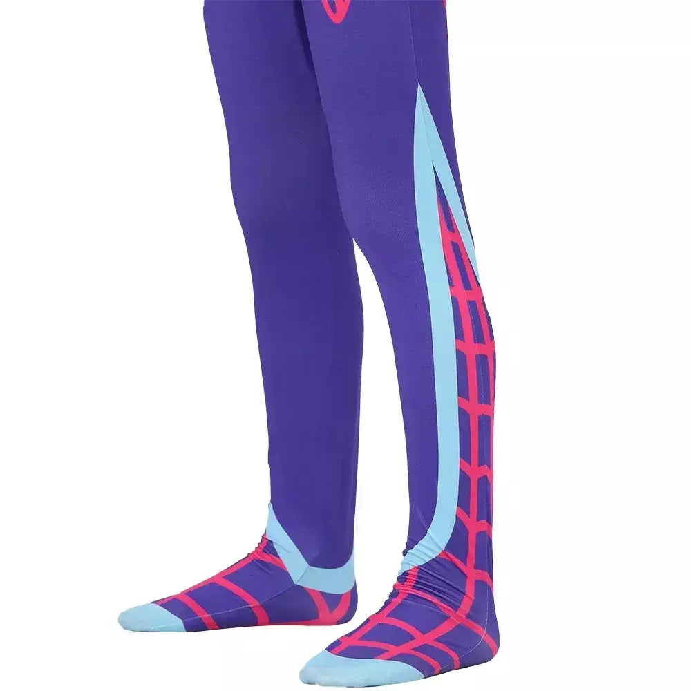 Meninas gwen fantasma aranha traje bodysuit halloween cosplay com capuz trajes de festa de férias fantasia sexy vestir-se hoodies maiô