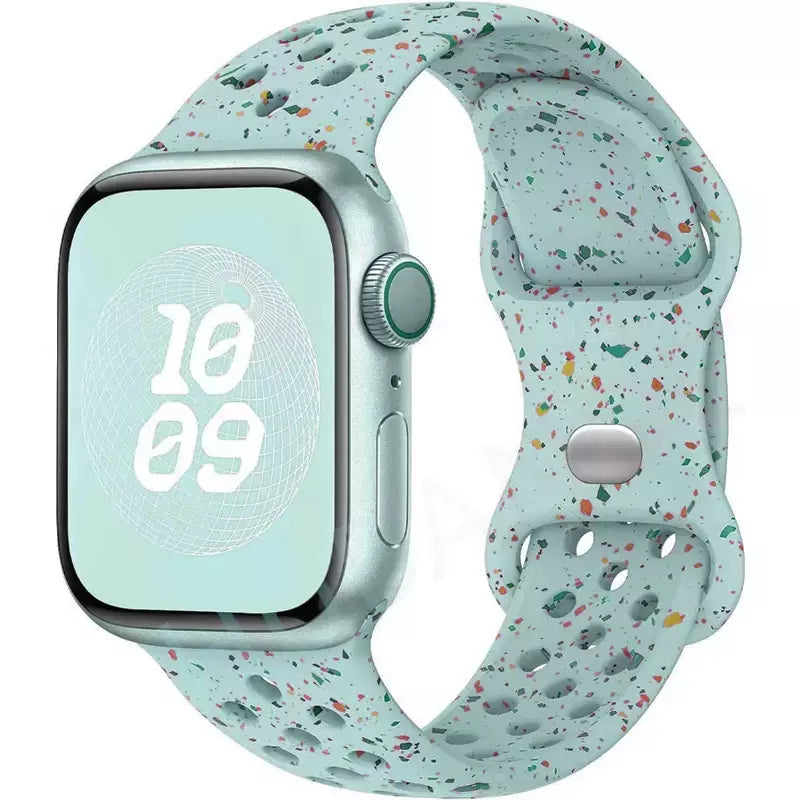 Correia Desportiva Respirável para Apple Watch, Band, Correa, iWatch Series 8, SE, 7, 6, 5, 9 Ultra, 44mm, 49mm, 45mm, 40mm, 41 milímetros, 38 milímetros, 42 milímetros