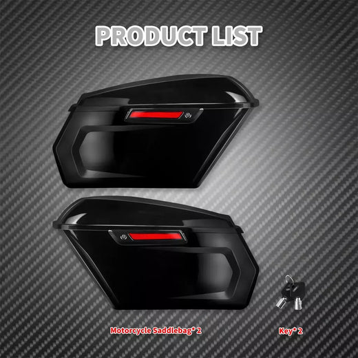 Macões alforje rígido para motocicleta, design de corte com travas pretas para harley touring road king road glide street glide 2014-2023