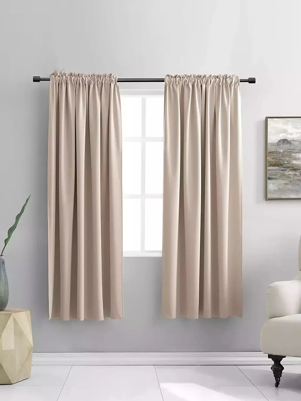 Cortinas blackout para sala e quarto, 100% Sombreamento