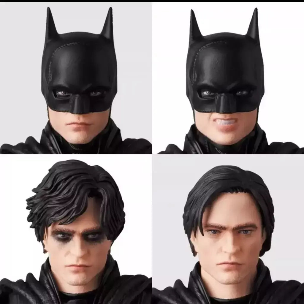 Em estoque estatuetas de anime o batman mafex robert pattinson versão do filme estatueta 6 polegadas liga da justiça batman ação crianças brinquedo