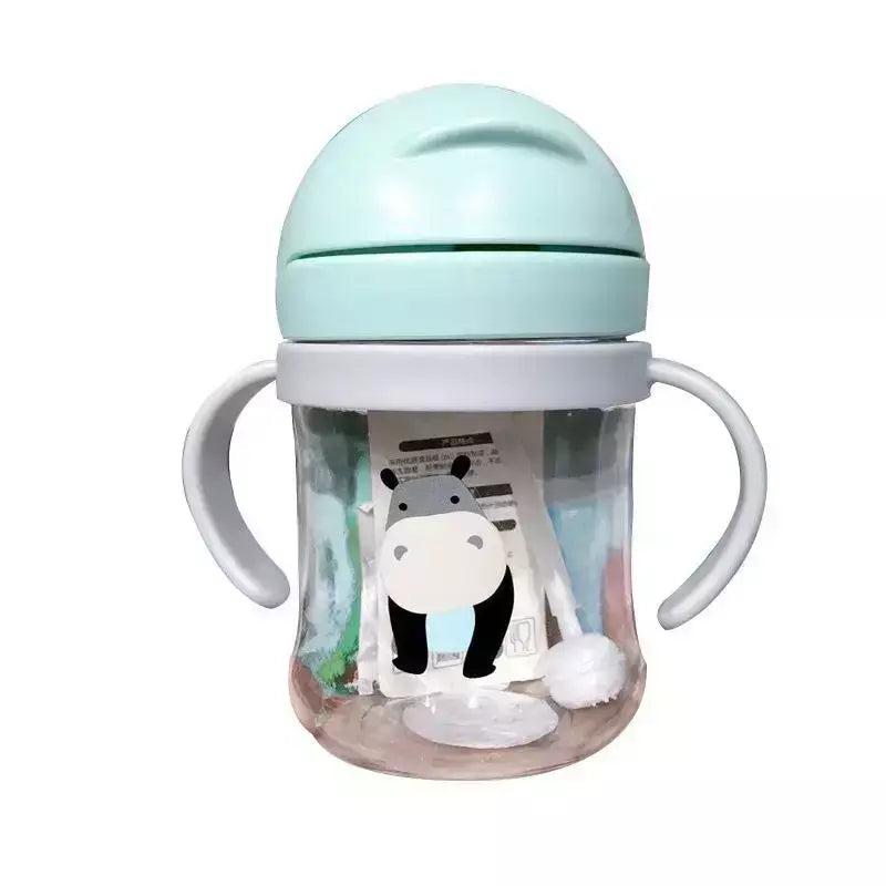 Copo de alimentação do bebê com palha, Crianças aprendem bebendo garrafa, Kids Training Cup, 250ml
