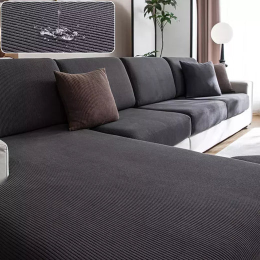 Capa de sofá à prova d'água, luxuosa, elástica, ajustável, para sala de estar, 1, 2, 3, 4 lugares, em forma de l, conjunto completo