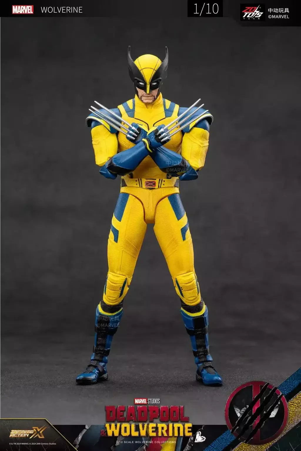 ZD Toys Deadpool & Wolverine Figuras de ação Deadpool Caixa Wolverine Coleção Figuras de ação para adultos Brinquedo infantil
