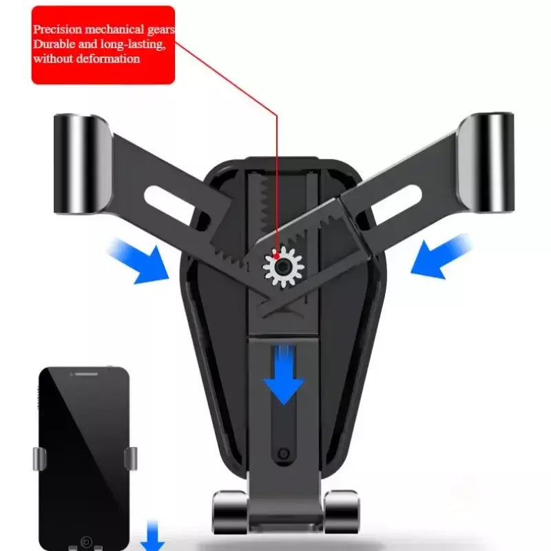 Suporte universal de gravidade para celular, clipe de ventilação de ar para carro, suporte para celular, suporte gps para iphone e samsung