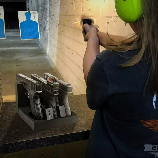 Rack de arma de espuma de eva para armazenamento de armas, suporte de pistolas, armazenamento em armário de armas, acessórios seguros para armas