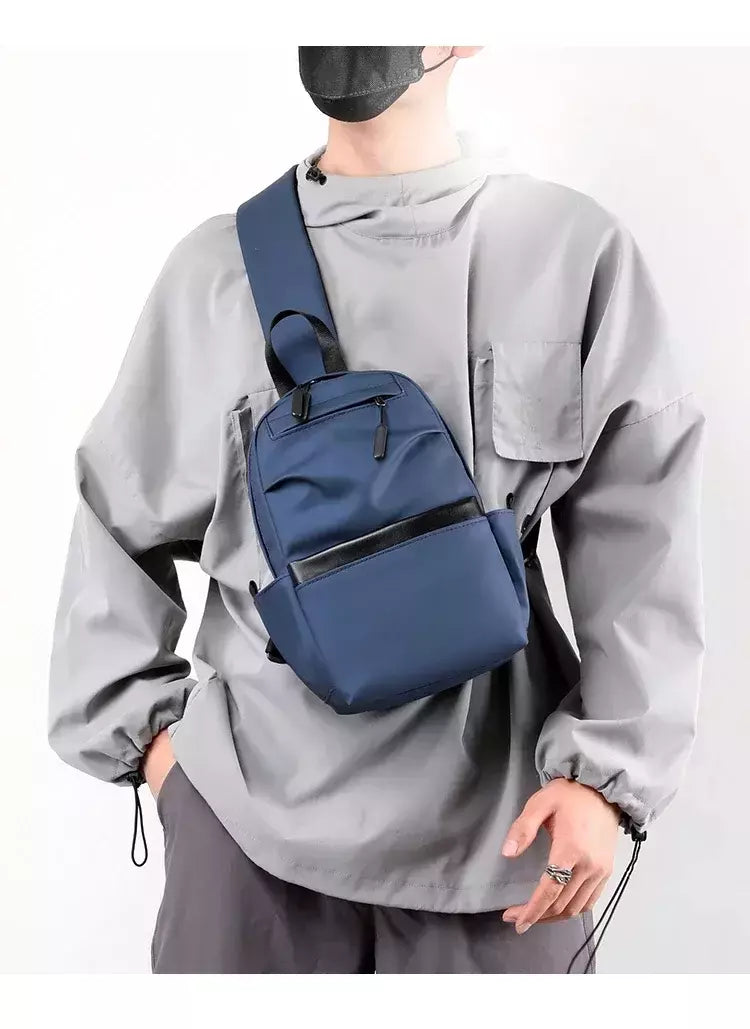 Bolsa de peito masculina, crossbody, mochila pequena, casual, marca, na moda, crossbody, para celular, novo, moda, Ins, 2024