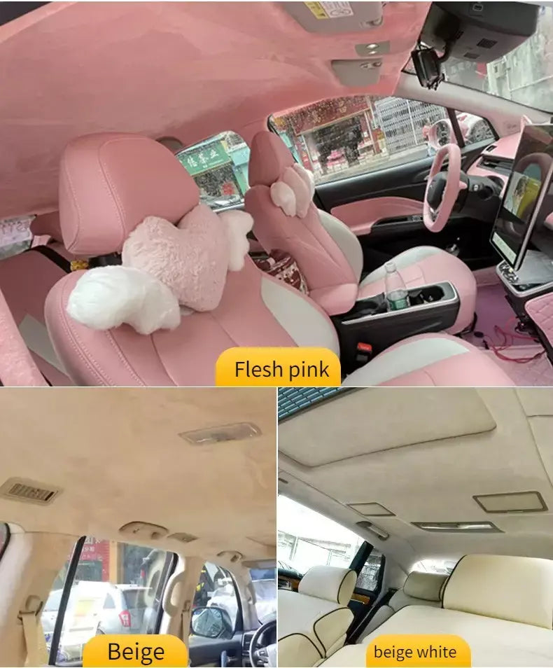 Tecido de camurça autoadesivo elástico de 4 lados pelo metro para modificação interior do carro estofamento contador costura pano wearable