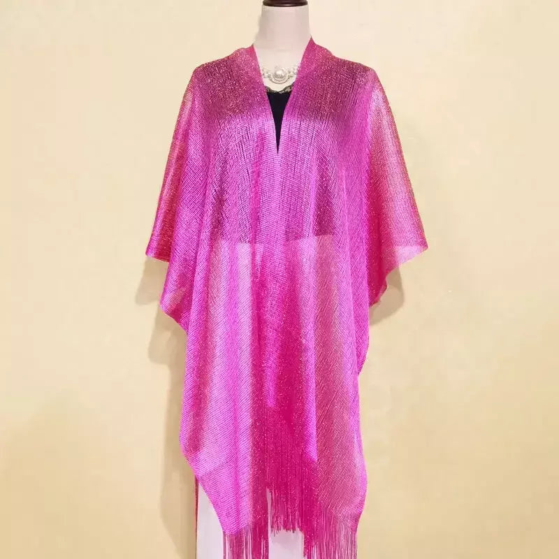 Moda borla ouro bikini cobrir sexy vestido de praia túnicas para mulheres beachwear verão cover-ups kaftan vestido de noite xales