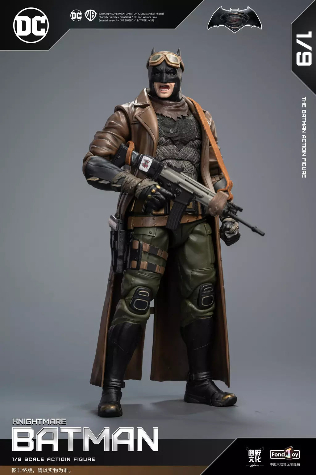 Novo original fondjoy bruce wayne batman figura tático batuit batman liga da justiça figuras detetive quadrinhos 1/9 pvc brinquedo do miúdo