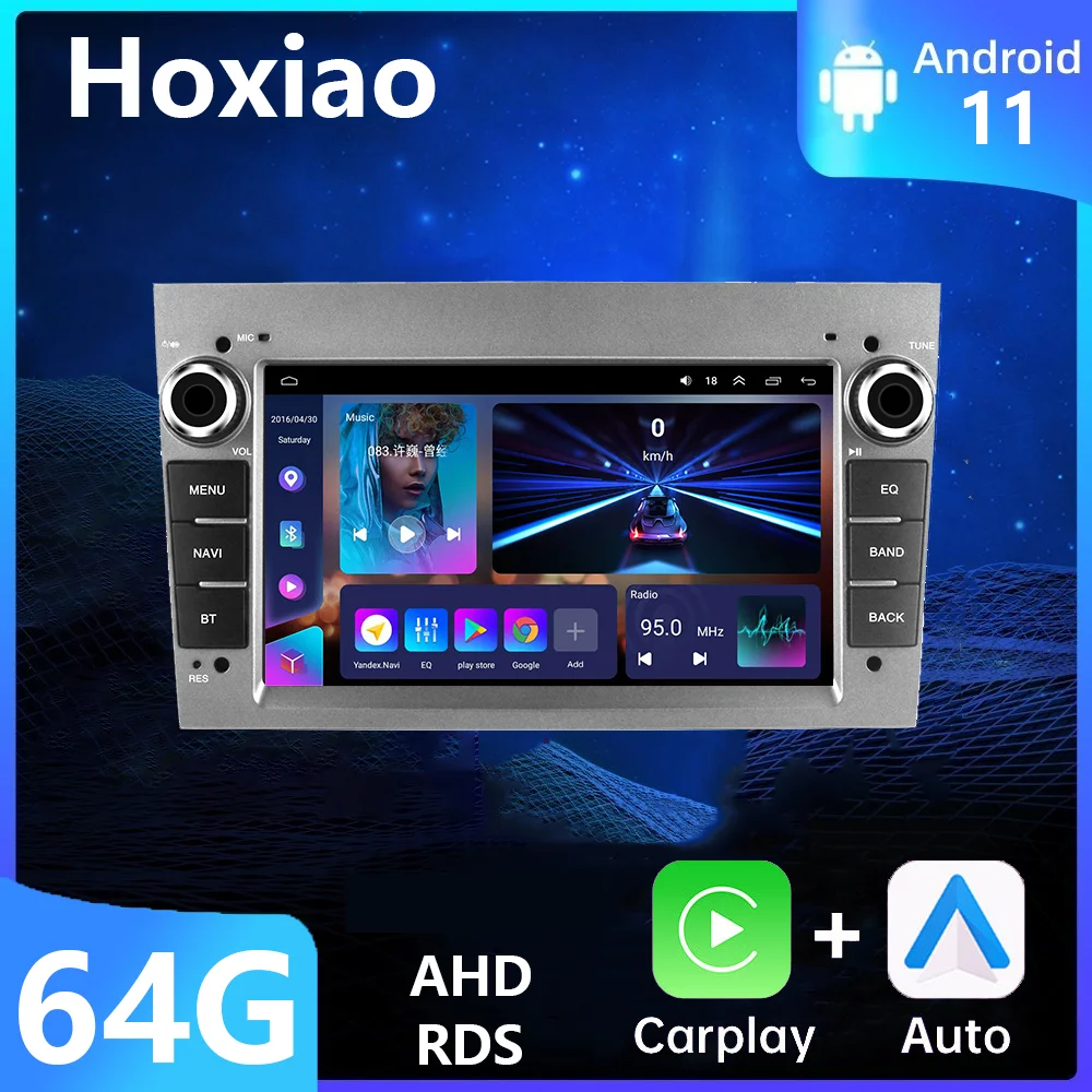 64g 2 din carplay/auto rádio do carro reprodutor de vídeo multimídia para opel vauxhall astra antara meriva vivaro combo sigum vectra corsa