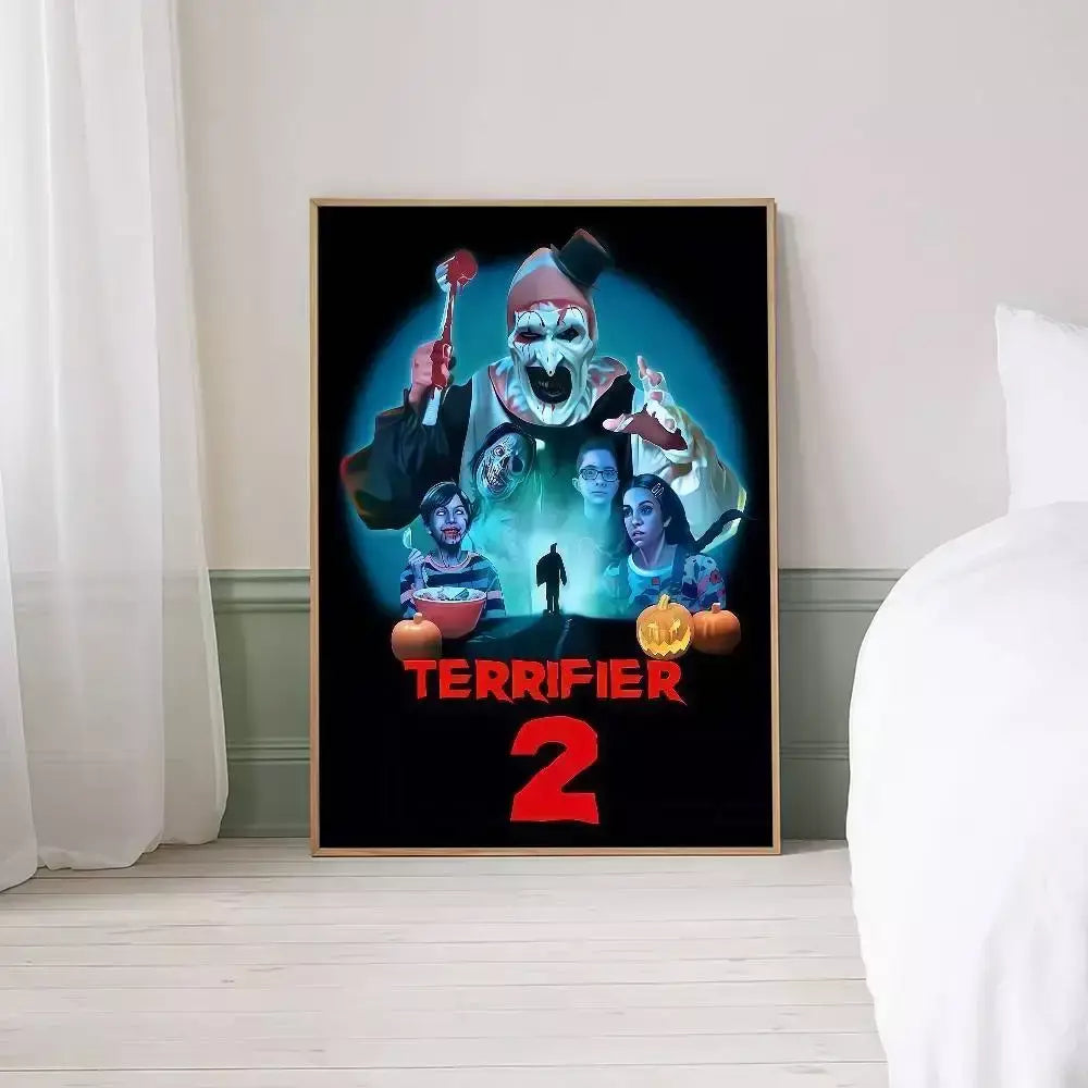 Halloween terror terror filme anime cartazes pegajosos whitepaper imprime cartazes arte kawaii decoração do quarto
