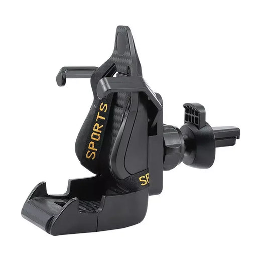Suporte de telefone padrão de fibra de carbono universal montagem de carro corrida para estilo assento suporte de ventilação de ar para diferentes modelos de telefone gps