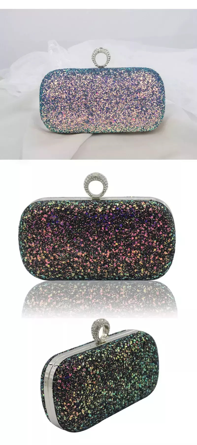 Evening Pink Clutch Purse Mulheres Bling Lantejoulas Bolsas 2023 Novo Designer De Moda Saco De Telefone De Luxo Crossbody Pequeno Saco De Designer