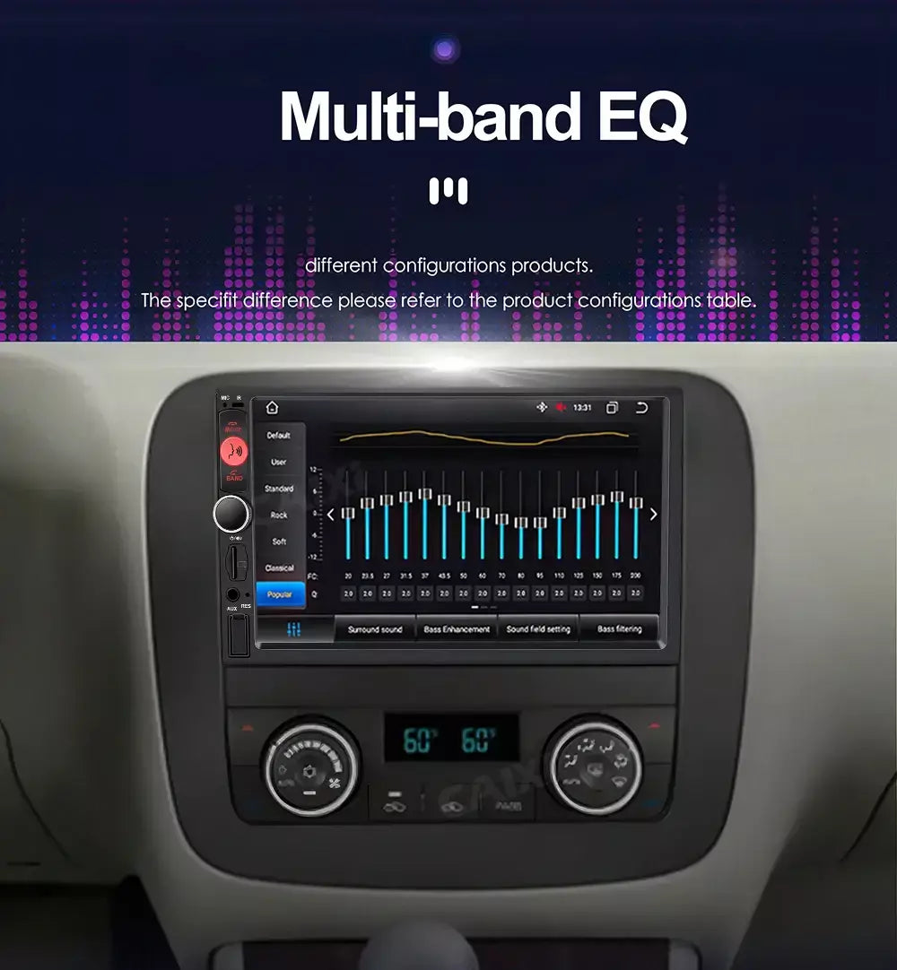 Lihx tela ips 7 polegadas carplay android auto autoradio 2din rádio do carro estéreo multimídia para volkswagen honda toyota hyundai kia