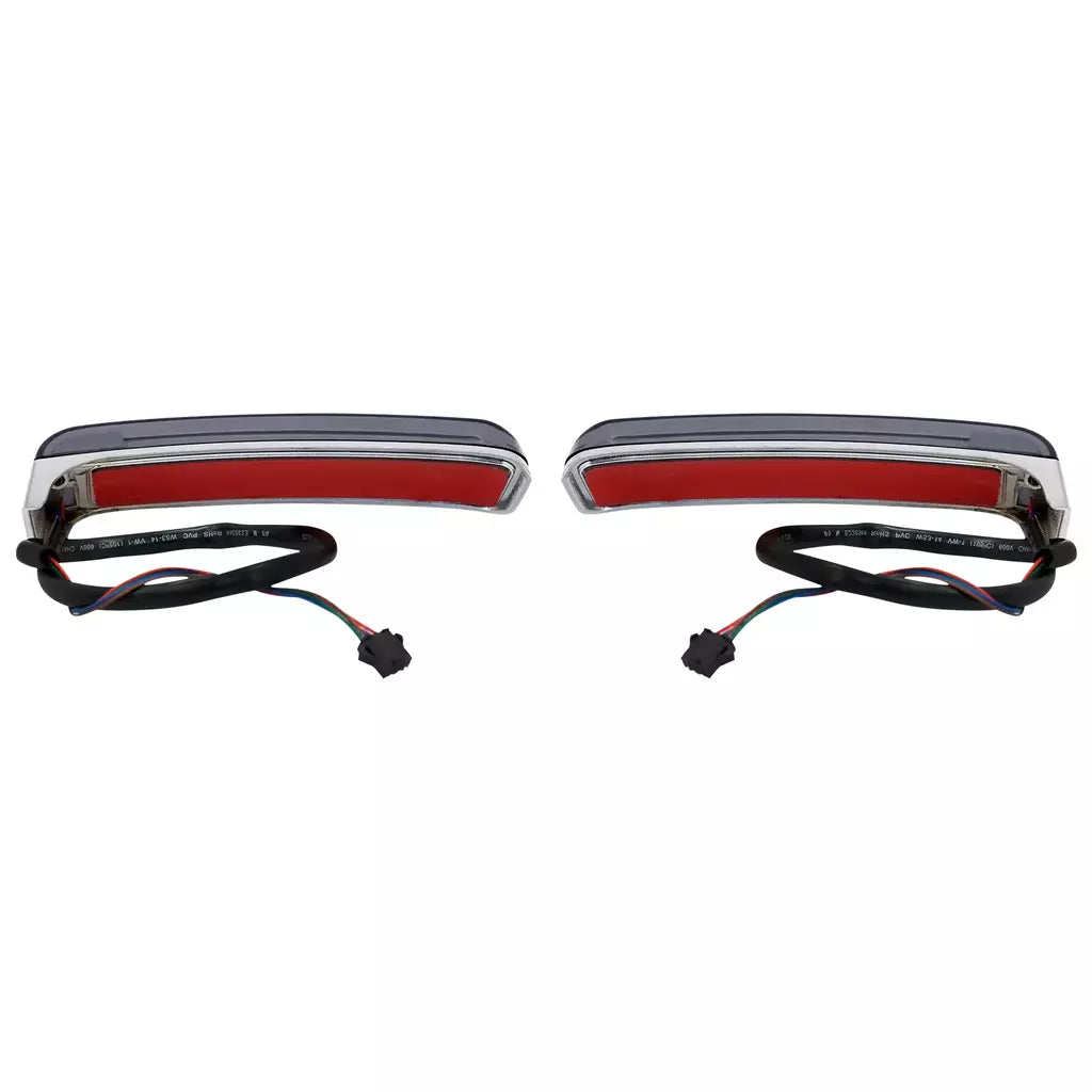 Alforje led para motocicleta, lâmpada de giro, luzes de freio para harley touring road king 97-2022 electra street glide cvo limitado
