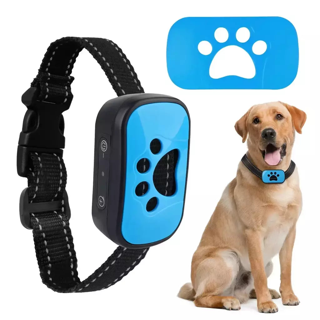 Cão de estimação anti latido dispositivo usb recarregável cães coleira treinamento ultra-sônico parar latido vibração anti latido coleira