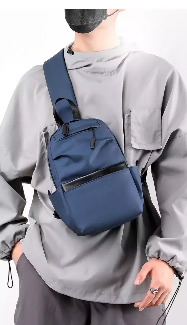 Bolsa de peito masculina, crossbody, mochila pequena, casual, marca, na moda, crossbody, para celular, novo, moda, Ins, 2024