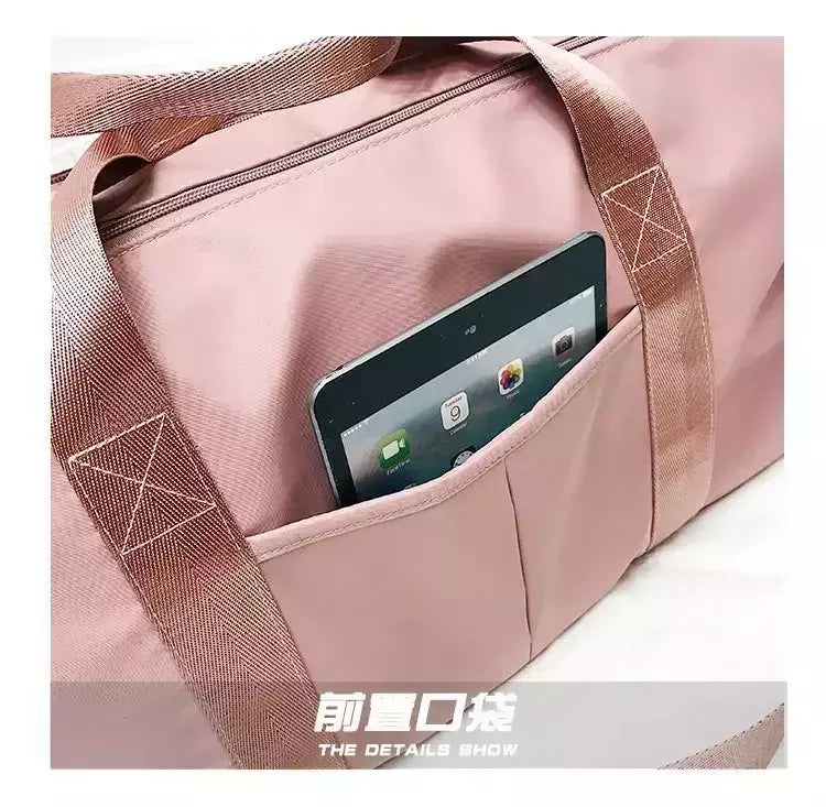 Impermeável Nylon Sports Gym Bags para Homens e Mulheres, Bolsa de Viagem, Yoga Mat, Sapatos Compartimento, Treinamento, Fitness, ao ar livre