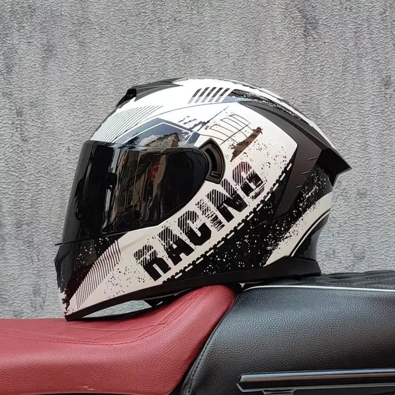 Capacete de moto capacete de corrida de moto capacete de corrida de moto de moto de rosto cheio kask casque
