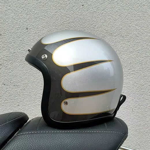 Vintage tt & cocascos 3/4 capacete aberto jet cafe racer vintage 500tx capacete da motocicleta scooter equitação motocicleta cascos