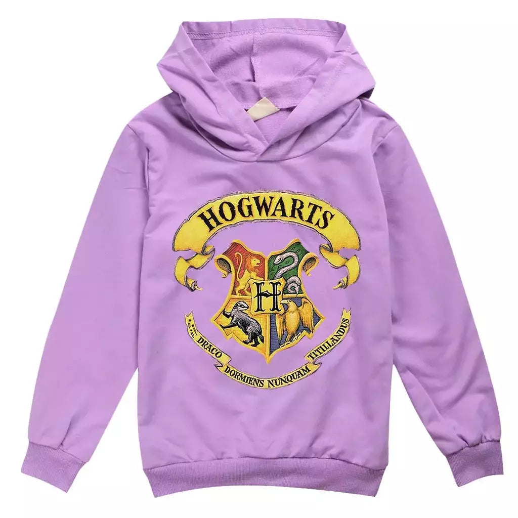 Harri potter meninos e meninas primavera e outono moda roupas infantis camisola de manga comprida camisola com capuz topo presente de aniversário do miúdo