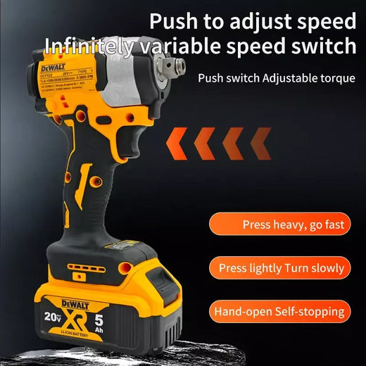 Dewalt DCF922 Chave de impacto sem escova Driver sem fio Grande torque Chave elétrica de velocidade variável 20V Ferramentas recarregáveis