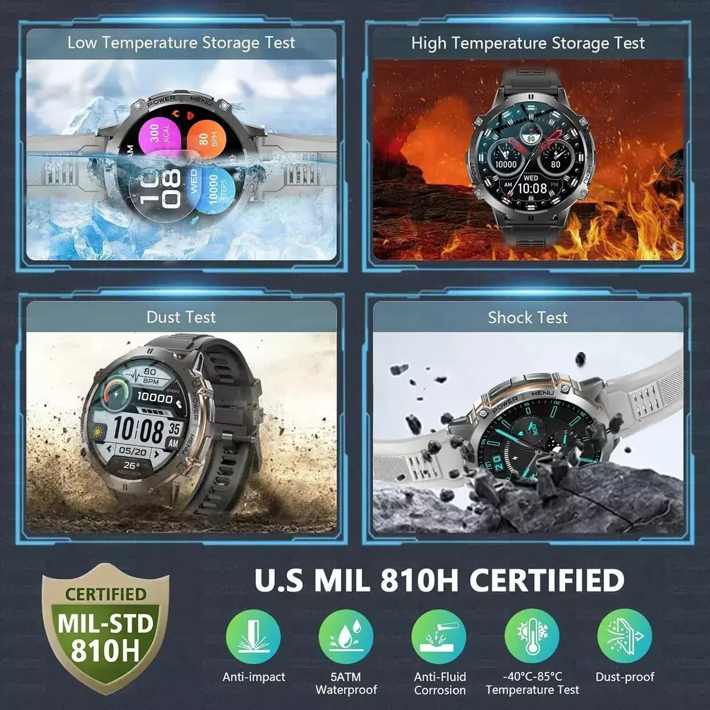 Xiaomi 2026 bateria tela amoled esportes ao ar livre smartwatch relógio masculino bússola 10atm à prova dwaterproof água bluetooth chamada smartwatch