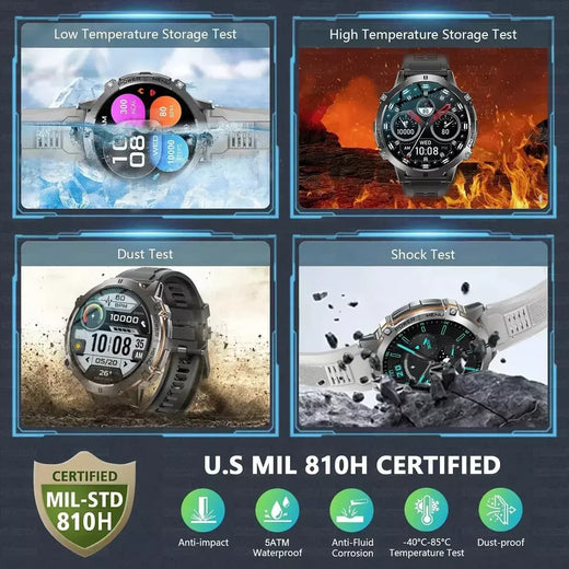Xiaomi 2026 bateria tela amoled esportes ao ar livre smartwatch relógio masculino bússola 10atm à prova dwaterproof água bluetooth chamada smartwatch