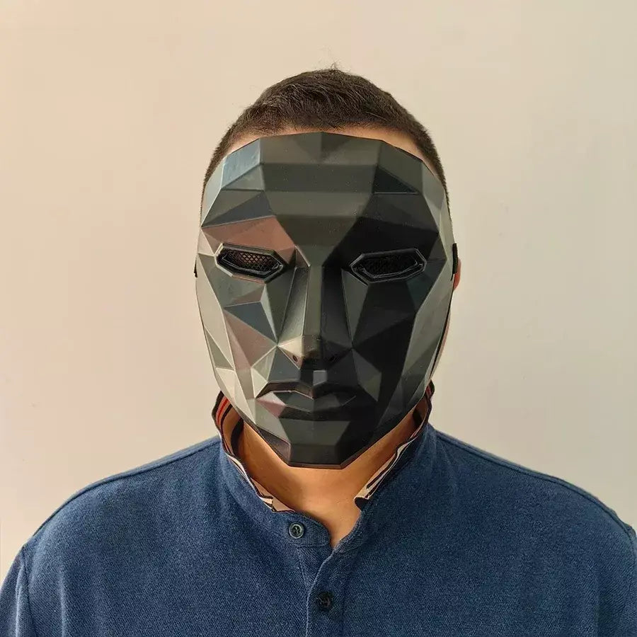 1pc máscara facial de gato de halloween-máscara de festa de forma especial, cosplay de férias, decoração de festival, acessório de fantasia quente