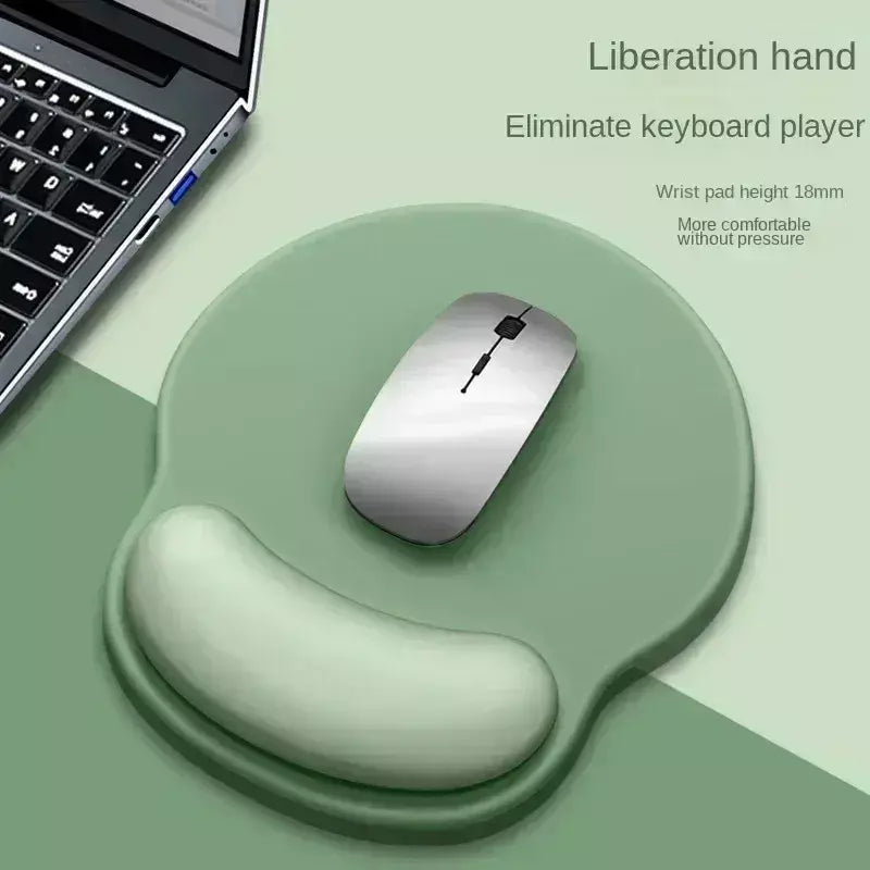 Gradiente mouse pad confortável suporte de pulso antiderrapante mouse pad macio mousepad suporte de pulso computador silicone mouse pad