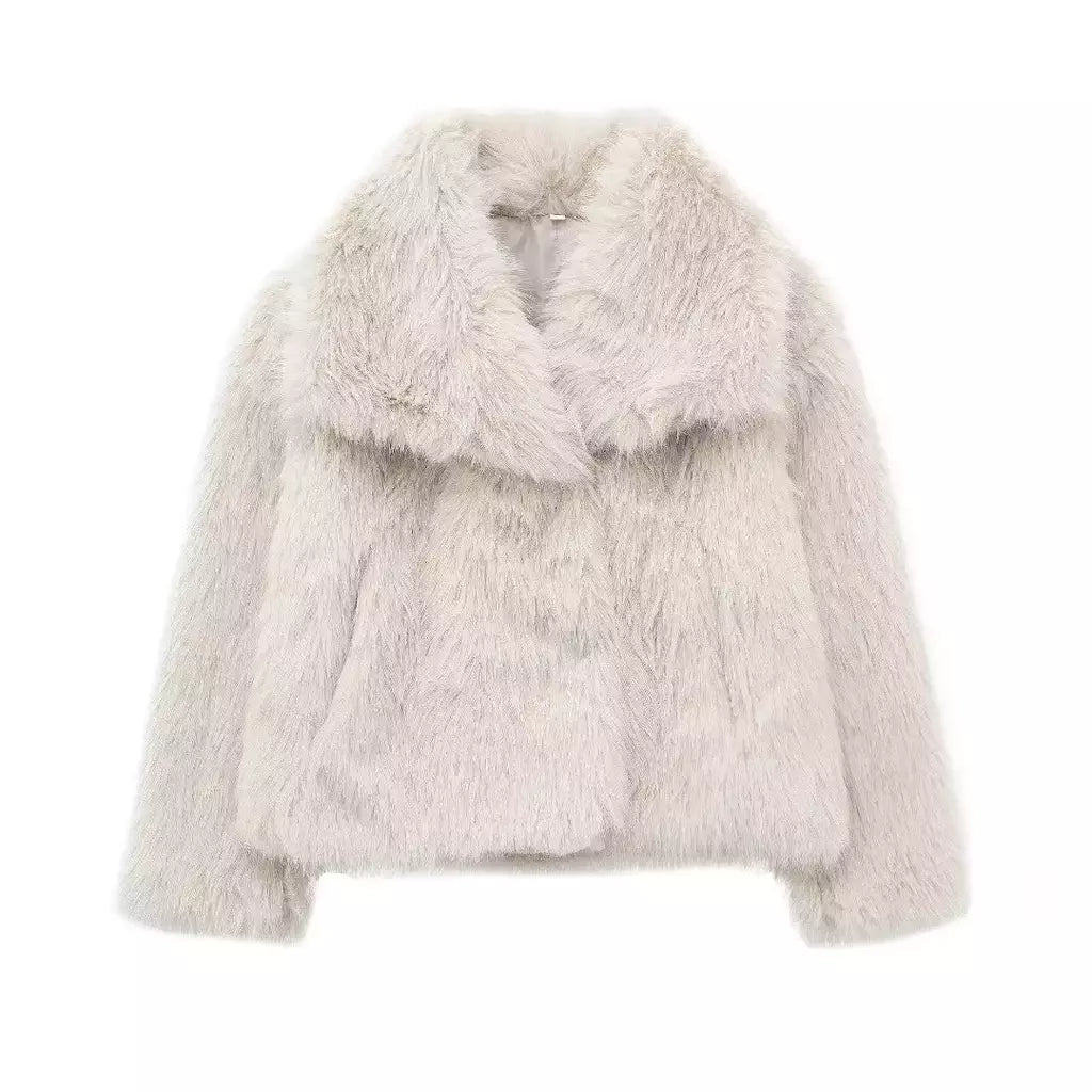 TRAF-Jaqueta feminina de tecido de lantejoulas de metal, casaco solto, gola alta, manga comprida, outerwear feminino chique, outono, inverno, 2023