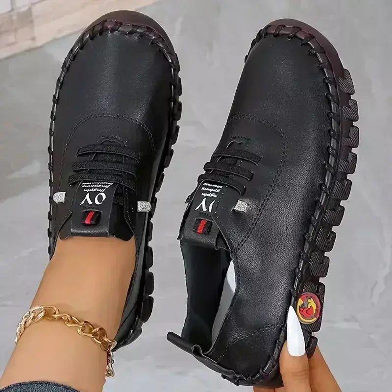 Mulheres tênis 2025 novos sapatos de designer mocassins de sola macia romana respirável ao ar livre retro tamanho grande único sapatos para mulher