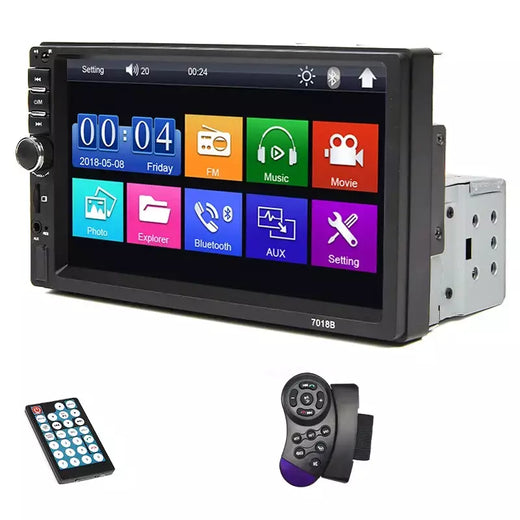 7 Polegada rádio do carro 1 din multimídia mp5 player espelho link tela de toque fm iso potência aux entrada bluetooth usb universal autoradio