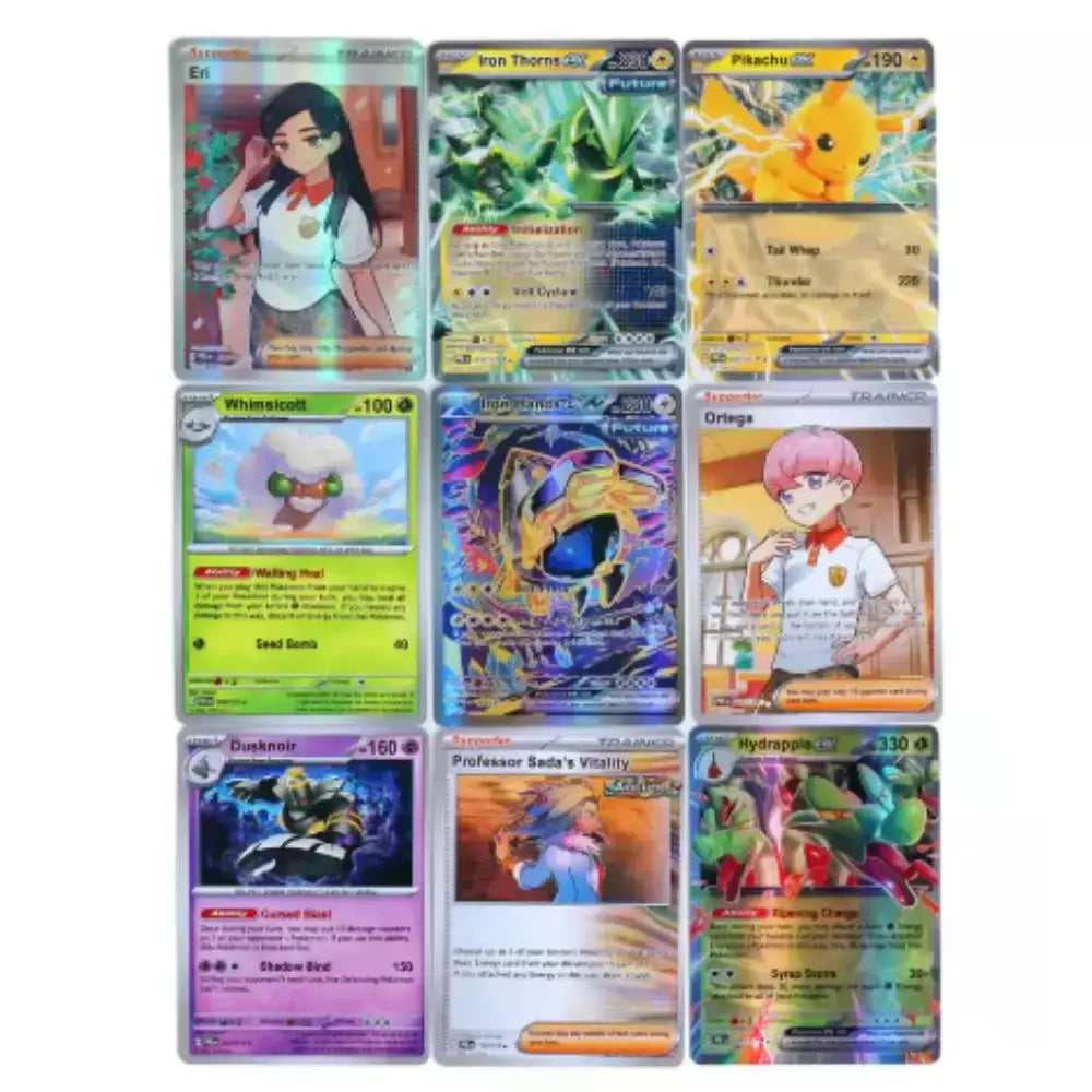 Evolutions prismáticas 360 peças cartão pokemon viagem juntos coroa stellar 151 ultra prisma inglês impulsionador cartão de transação de batalha