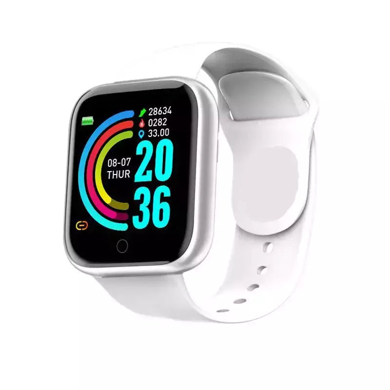 Y68 Esporte Bluetooth Relógio Inteligente, Tela Colorida, Pulseira De Fitness À Prova D' Água, Pressão Arterial, Freqüência Cardíaca, Monitor De Sono, D20