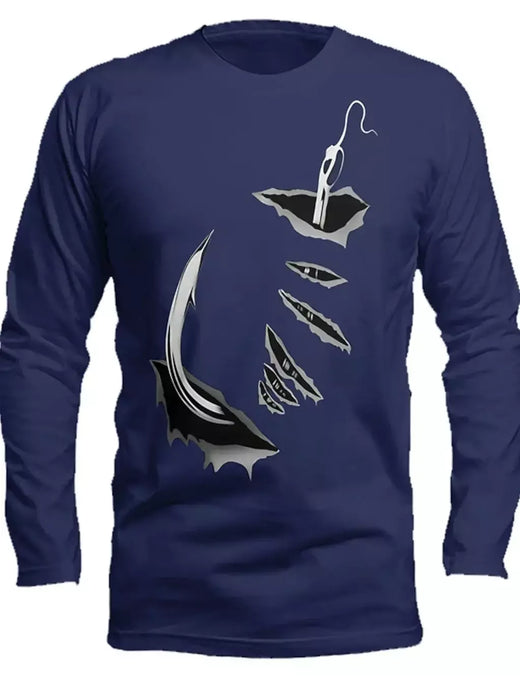 Camisa masculina de manga comprida proteção UV pesca, respirável secagem rápida, suor leve wicking tops, ao ar livre, primavera, verão