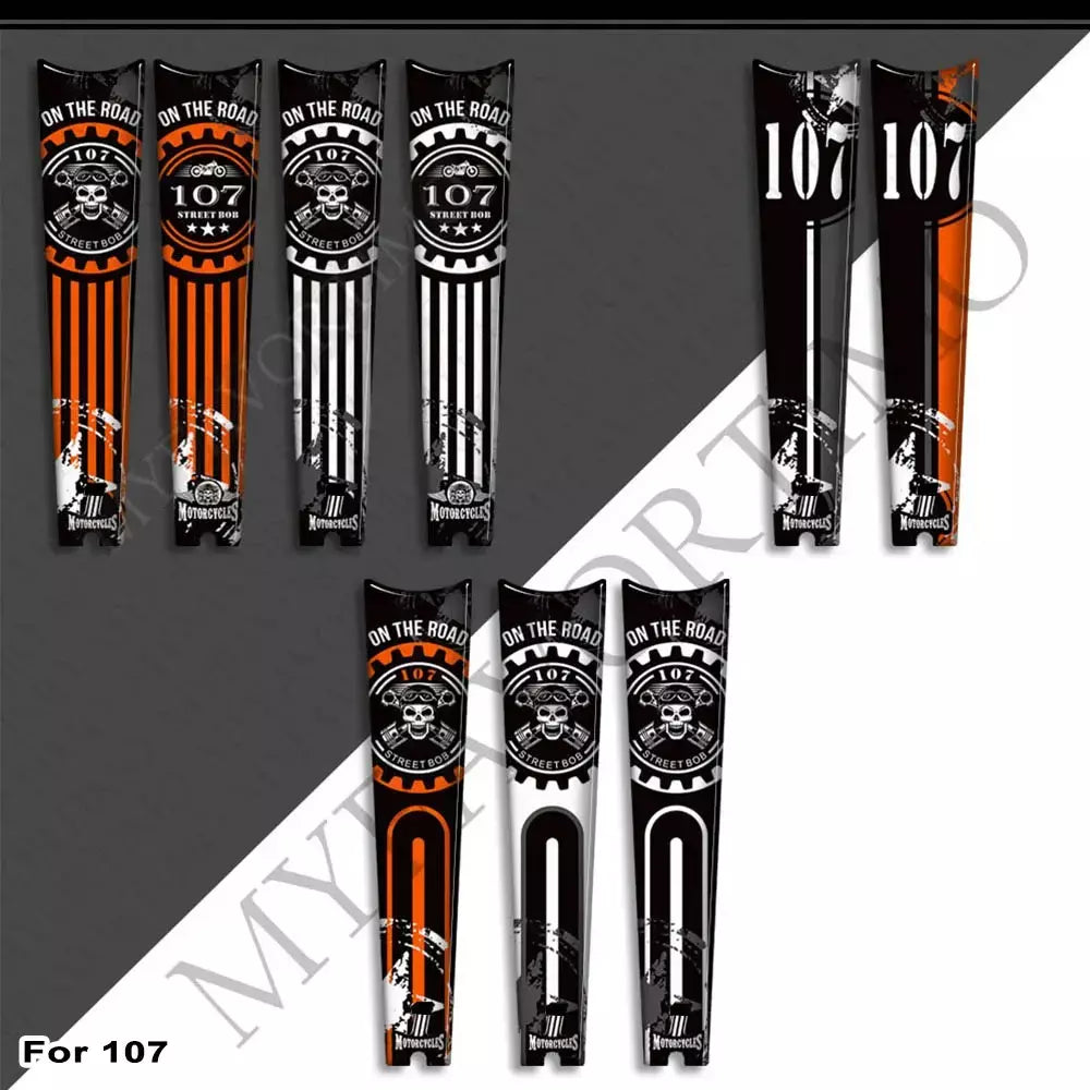 Motocicleta para harley davidson street bob fxbb 107 m8 tanque almofada apertos kit joelho carenagem fender adesivos decalque