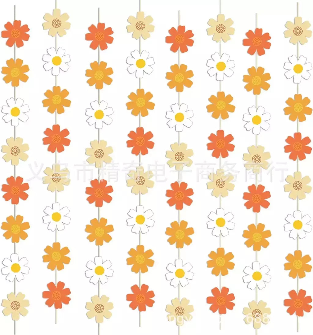 Toalha De Mesa De Flor De Daisy Descartável, Tampa De Mesa De Plástico, Decorações De Festa De Aniversário, Chuveiro De Bebê, Suprimentos De Casamento, Meninas