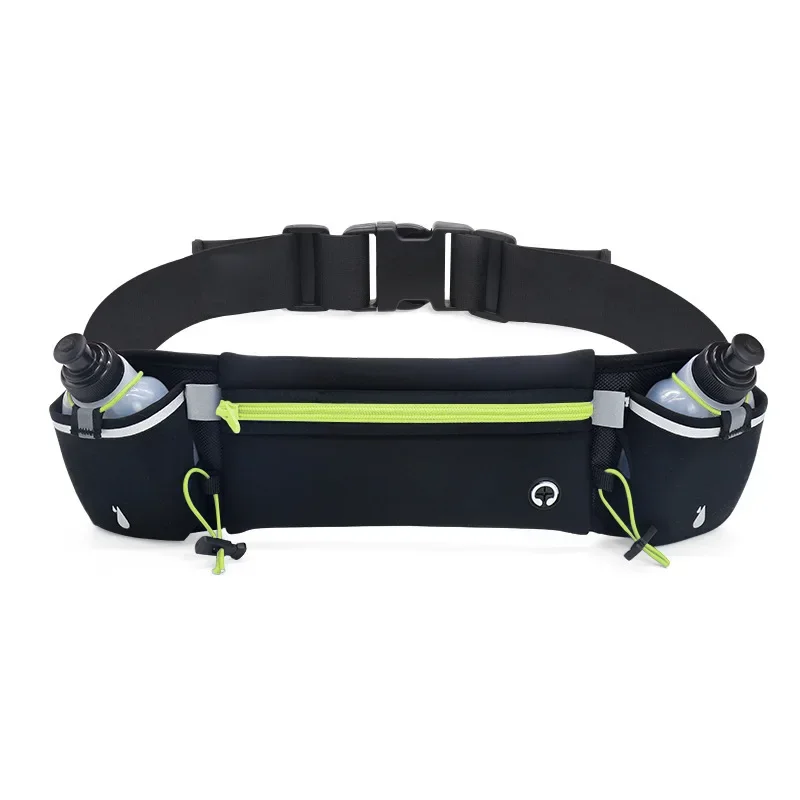Esportes ao ar livre cintura saco, multifuncional, armazenamento garrafa de água, telefone móvel, maratona, material de nylon, correndo