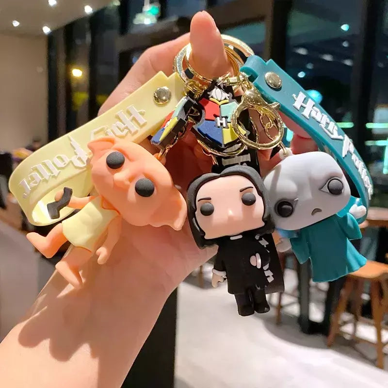 Harried potter chaveiros hermione ron voldemort boneca chaveiro filme periféricos bonito chaves do carro chaveiro brinquedos para casais crianças
