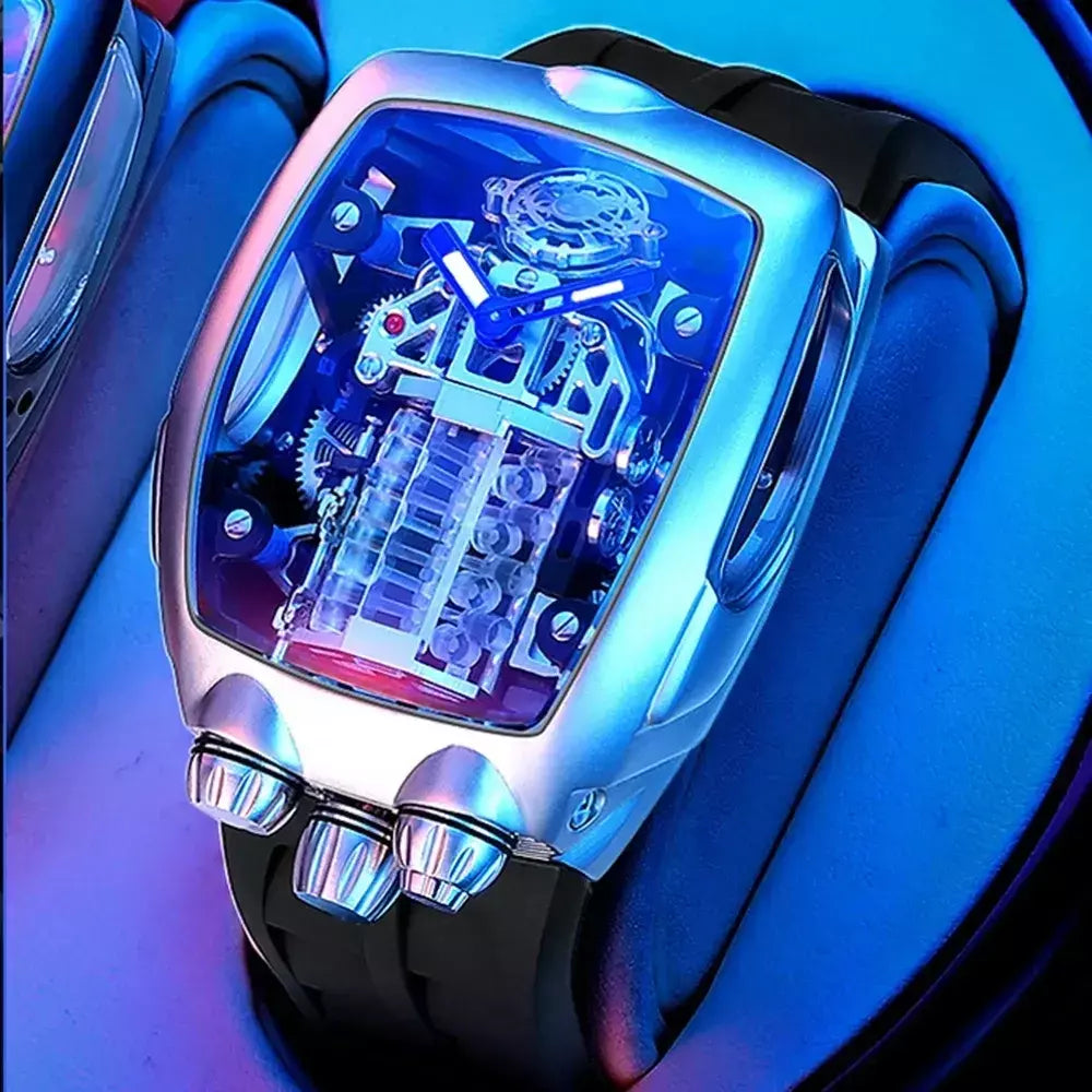 Pindu design relógios masculinos marca superior de luxo militar esporte masculino nh05 relógio automático à prova dwaterproof água relógios mecânicos montre homm