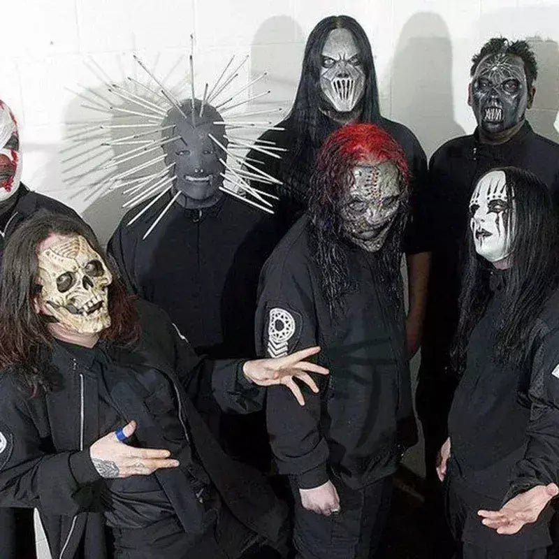 Máscara de halloween palhaço máscara de látex heavy metal rock slipknot nó ao vivo banda horror crânio taylor festa desempenho adereços