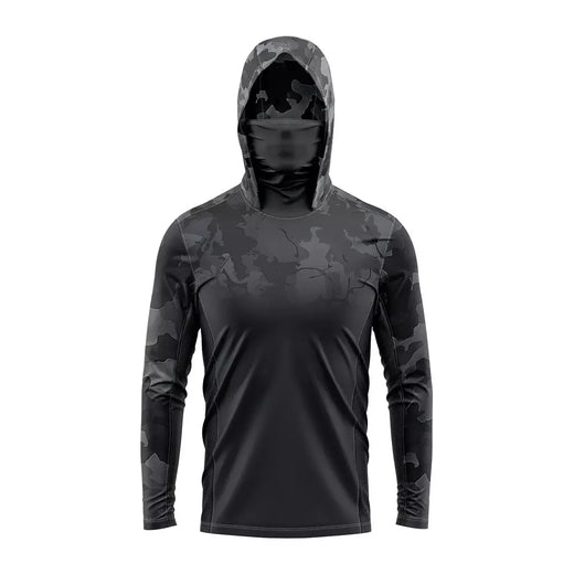 Camisa de sol de manga longa ao ar livre masculina fina camo respirável seda gelo nova camisa de pesca profissional com logotipo