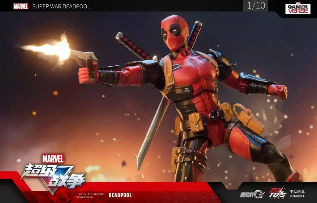 ZD Toys Deadpool & Wolverine Figuras de ação Deadpool Caixa Wolverine Coleção Figuras de ação para adultos Brinquedo infantil