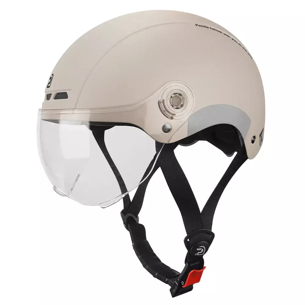 PEMILA-Capacete de Ciclismo com Lente Goggles para Homens e Mulheres, Capacete de Bicicleta, MTB Road Bike, Adesivo Refletivo, E-Bike, Motocicleta