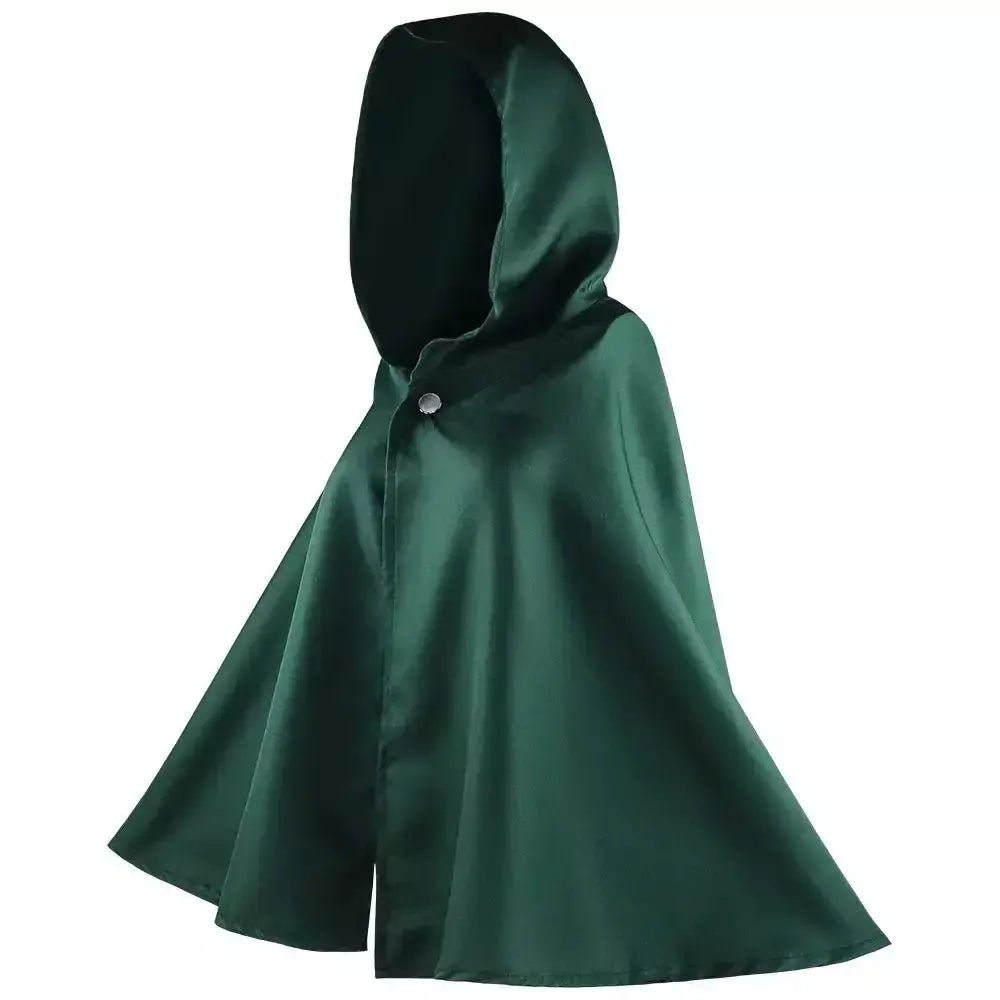 Anime ataque manto shingeki no kyojin scouting legião cosplay traje cos capa verde roupas dos homens cosplay traje feminino